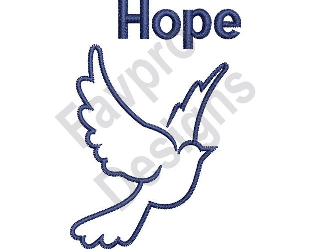 Machine Embroidery Design Hope Dove