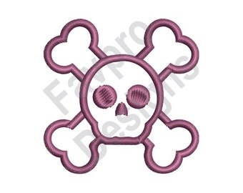 Skull And Crossbones - Machine Embroidery Design