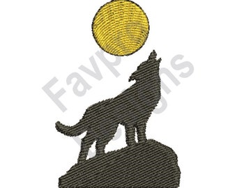 Coyote Moonlight - Machine Embroidery Design