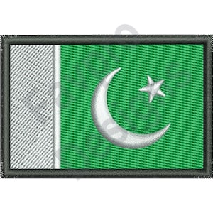 Pakistan Flag - Machine Embroidery Design