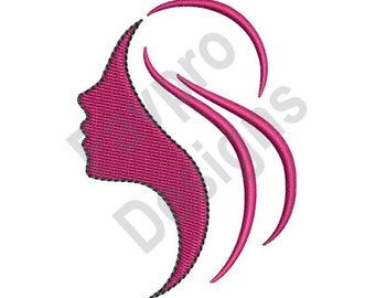 Woman Profile - Machine Embroidery Design