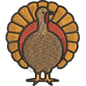 Thanksgiving Turkey - Machine Embroidery Design