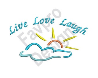 Sunshine And Clouds - Machine Embroidery Design