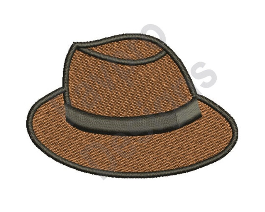 Mens Hat Machine Embroidery Design Etsy