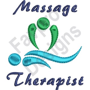 Massage Therapist - Machine Embroidery Design