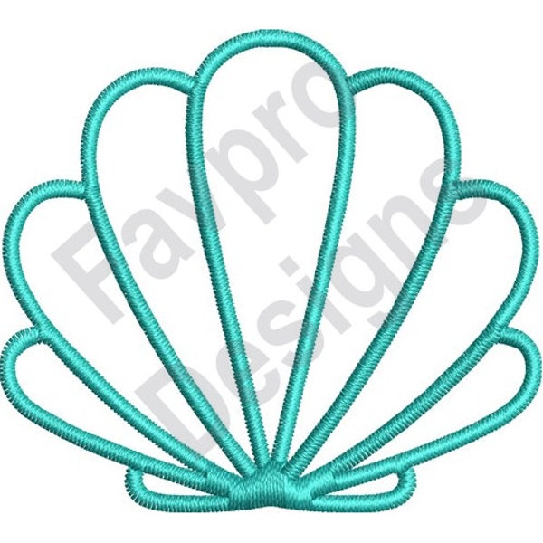 Sea Shell Outline - Machine Embroidery Design