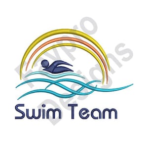 Swim Team - Machine Embroidery Design
