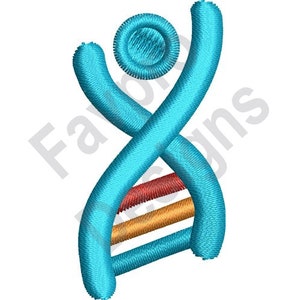 Double Helix Man - Machine Embroidery Design
