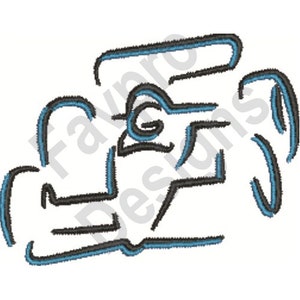 Race Car - Machine Embroidery Design