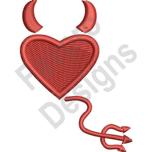Devil Heart - Machine Embroidery Design