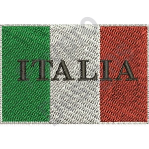 Italian Flag - Machine Embroidery Design