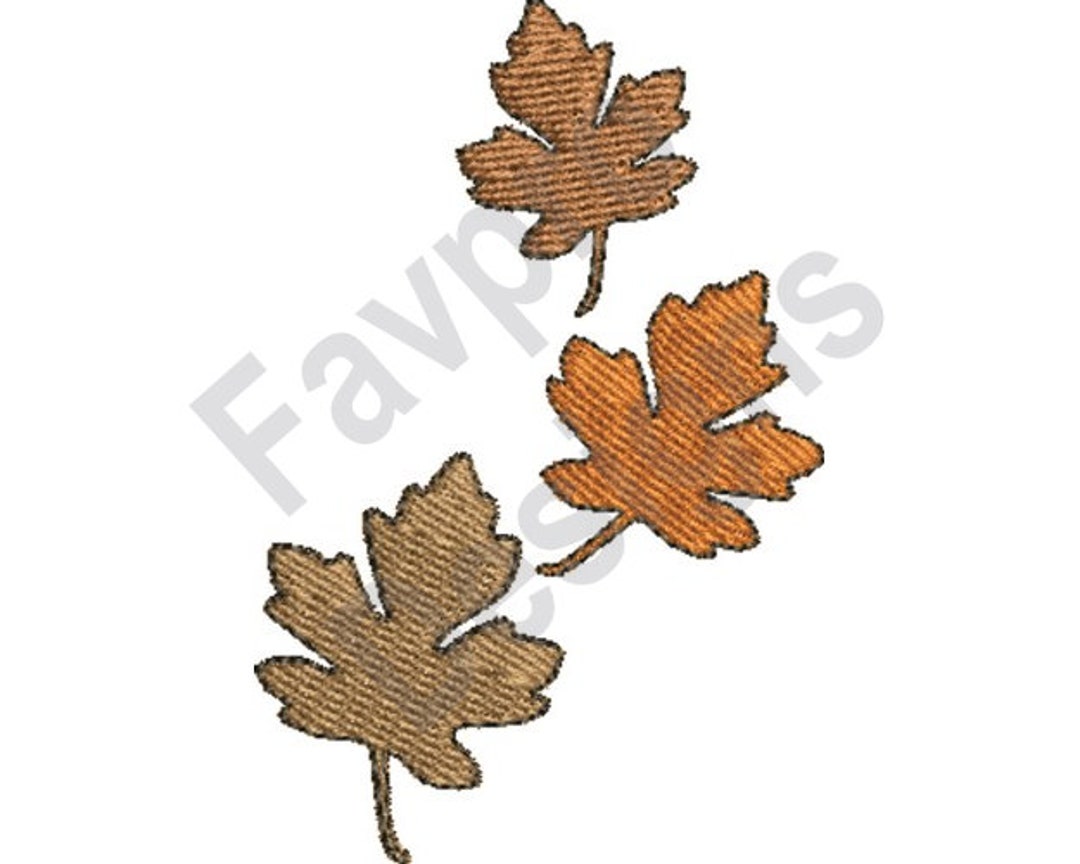 Autumn Leaves - Machine Embroidery Design - Etsy