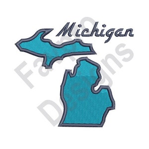 Michigan - Maschine Stickerei-Design