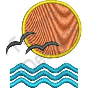 Ocean Scene - Machine Embroidery Design