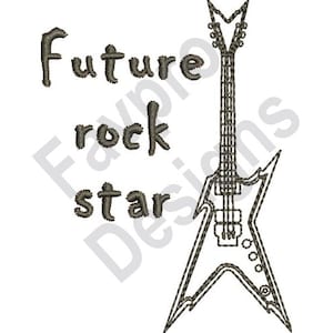 Future Rock Star - Machine Embroidery Design