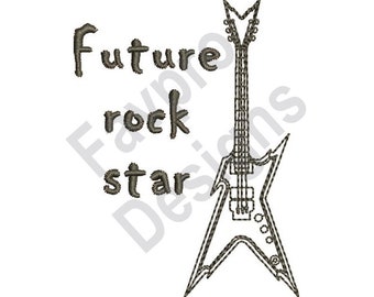 Zukünftige Rock-Star - Maschine Stickerei-Design