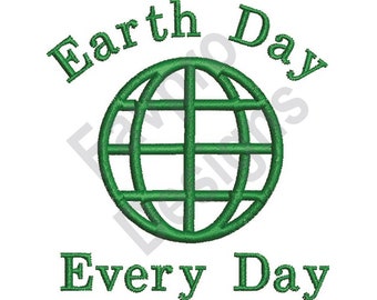 Earth Day - Machine Embroidery Design