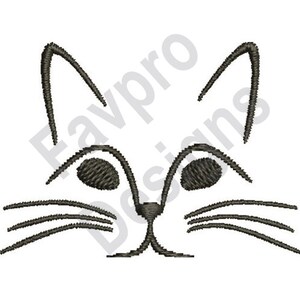 Cat Face - Machine Embroidery Design