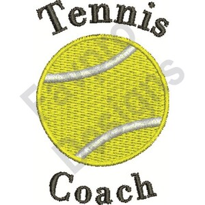 Tennis Coach - Machine Embroidery Design