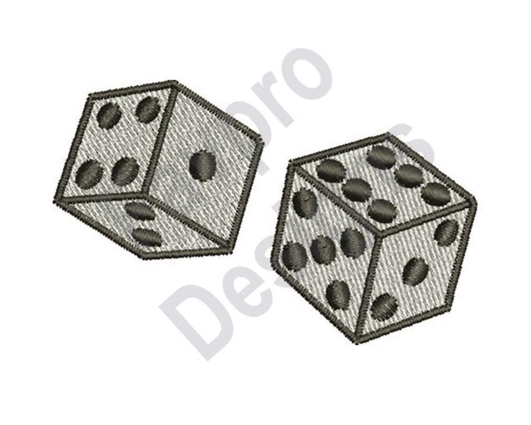 Dice Machine Embroidery Design Etsy