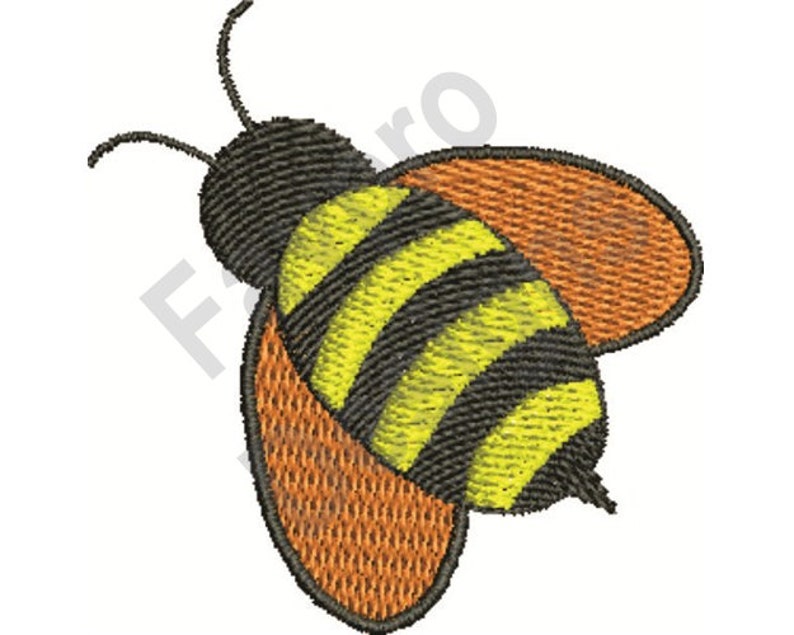 Honey Bee Machine Embroidery Design Etsy