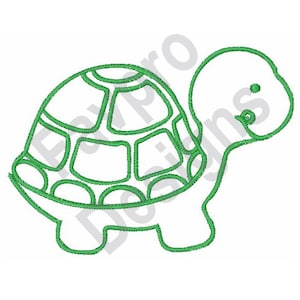 Esquema de la tortuga - diseño de máquina del bordado