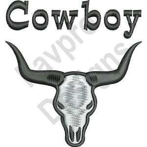 Cowboy Steer - Machine Embroidery Design