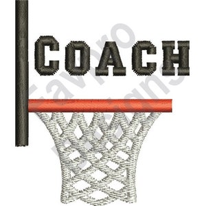 Basketball Coach - Machine Embroidery Design