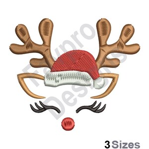 Reindeer Head - Machine Embroidery Design