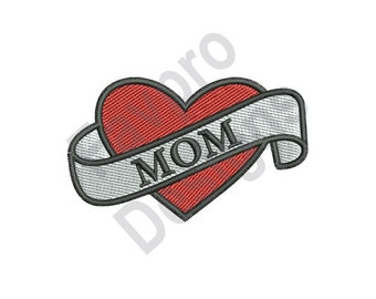 Mamma hjärta - Maskinbroderidesign