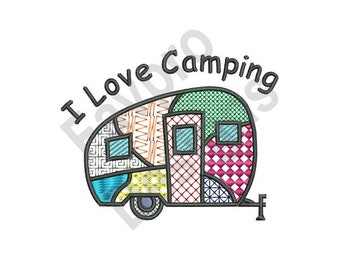 Love Camping - Machine Embroidery Design