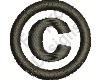 Copyright-Symbol - Maschine Stickerei-Design