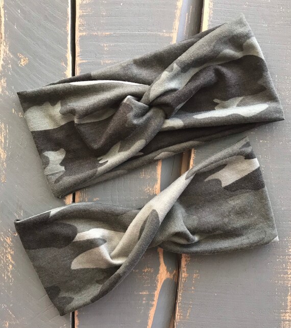 Camo headbands Camouflage headbands Headbands for women Etsy