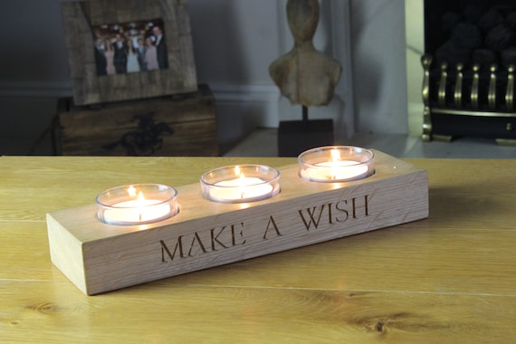 Oak tea cheap light holder