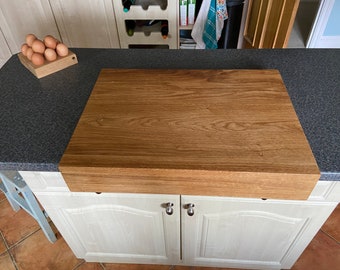 Solid oak lipped chopping board EXTRA LARGE