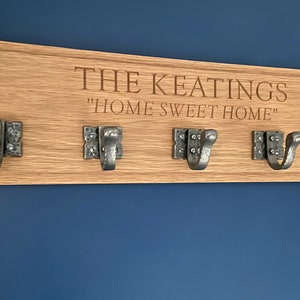 Solid English Oak Coat Hook