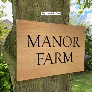 Full custom design chunk 30mm+ thick signs in Oak or Accoya