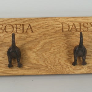 Cute Oak Dog Hook