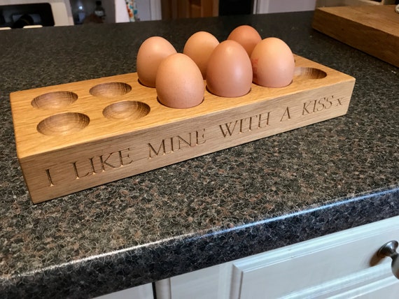 Oak Egg Storage Rack / Holder