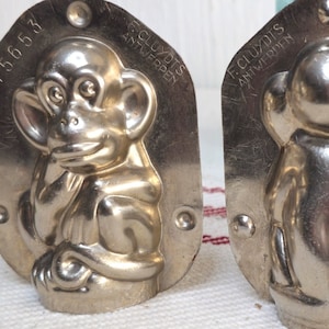 Monkey chocolate mold 9 cm ~ F. Cluydts Antwerp ~ animal ~ children&#39;s room ~ zoo ~ nature ~ collector&#39;s item ~ vintage gift ~ hy5725