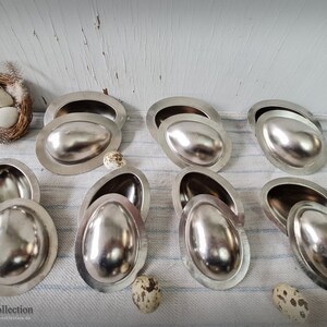 Stampo per cioccolato in 2 pezzi ~ 2 misure ~ uovo liscio ~ cioccolato da versare ~ decorazione pasquale ~ casa vintage ~ hy4993I5589