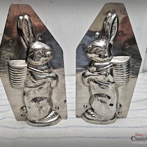 Bunny with basket chocolate mold 22 cm ~ Easter decoration ~ Easter bunny casting ~ collector&#39;s item ~ vintage gift ~ sfbr3025h65