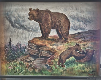 Türschild Dekoschild « Bear » Bär Grizzly 