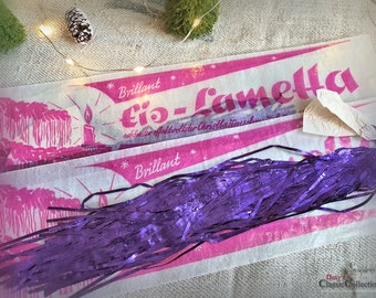 2x UNUSED ICE Lametta PURPLE ~ original packages ~ german Brillant lametta ~ vintage christmas tinsel ~ christmas decor ~ hz6460l2