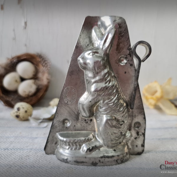 Old 11,5 cm H. Walter bunny chocolate mold ~ Easter bunny ~ vintage Easter decoration ~ collectible ~ Happy Easter ~ hy5358h3