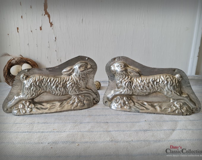 Running Rabbit Mould Rare Vintage Chocolate Mold 7.48