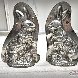 Rabbit chocolate mold 6.50&quot; ~ German easter mould ~ Brocante home ~ Easter hare ~ Vintage home decor ~ hy5323h10