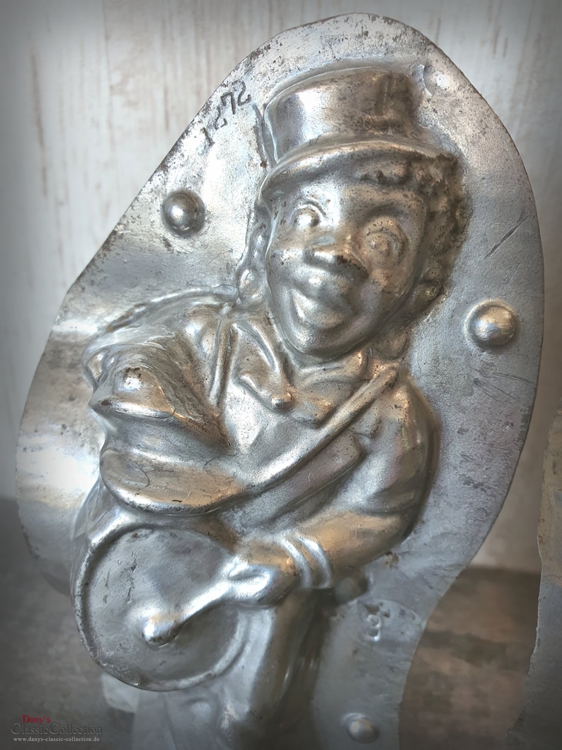 HERIS 1930s musician chocolate mold 6.10 German collectible Brocante home decor New Orleans Drummer Vintage home decor hx4411m image 7