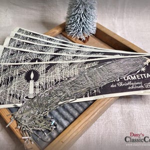 5 silver ICE Lametta ~ original package ~ german BRILLANT lametta ~ vintage christmas tinsel ~ christmas decor ~ hz6470l5