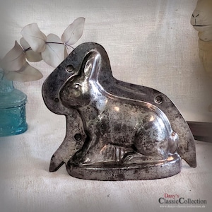 Stampo per cioccolato vecchio coniglio ~ Coniglietto pasquale ~ Stampo per dolci ~ Buona Pasqua ~ Decorazione pasquale shabby ~ Stampo per biscotti ~ ht2277